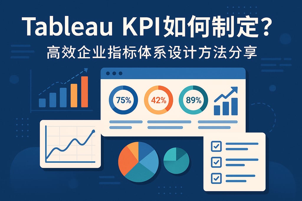 Tableau KPI如何制定？高效企业指标体系设计方法分享